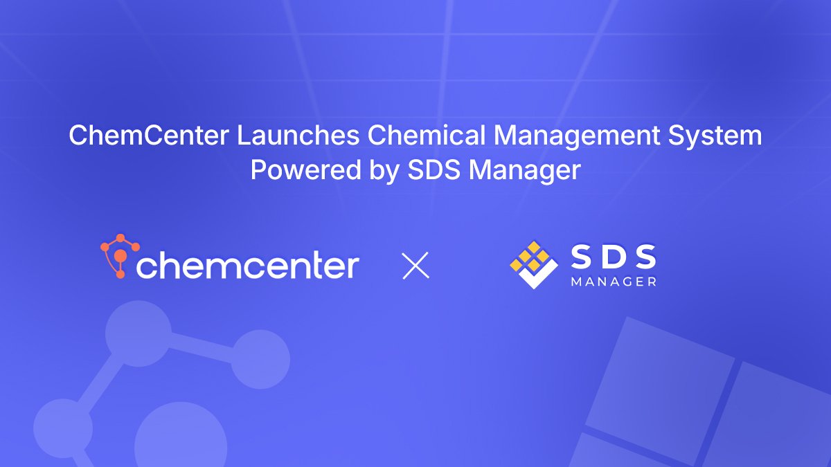 ChemCenter Launches Chemical Management System Powered by SDS Manager