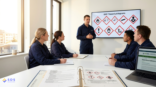 Team Training Session on GHS 7 Hazard Pictograms