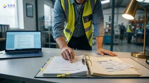 Worker Reviewing Alternative Compliance Documentation