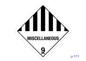 Class 9: Miscellaneous Dangerous Goods