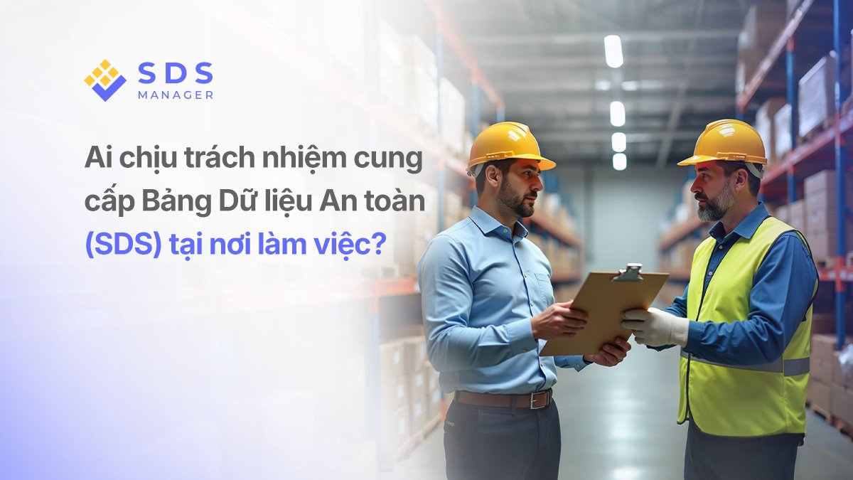 Ai là người chịu trách nhiệm cung cấp Tài liệu An toàn Hóa chất (SDS) tại nơi làm việc