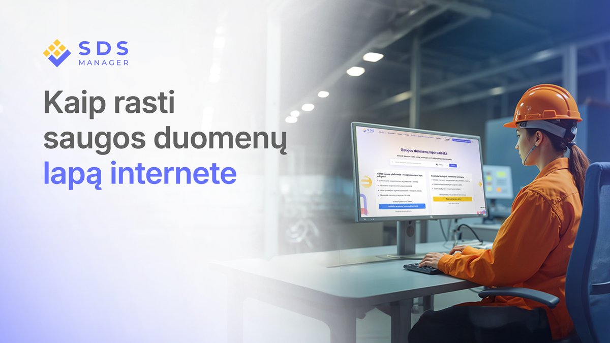Kaip lengvai rasti saugos duomenų lapą internete