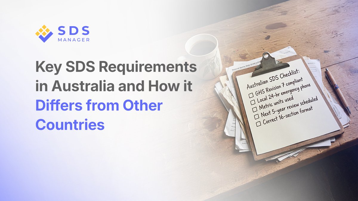 Key SDS Requirements in Australia and How it Differs from Other Countries