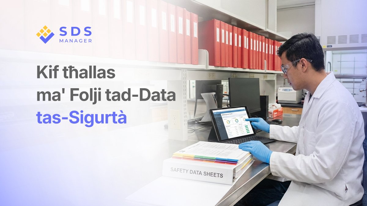 Kif tħallas ma' Folji tad-Data tas-Sigurtà