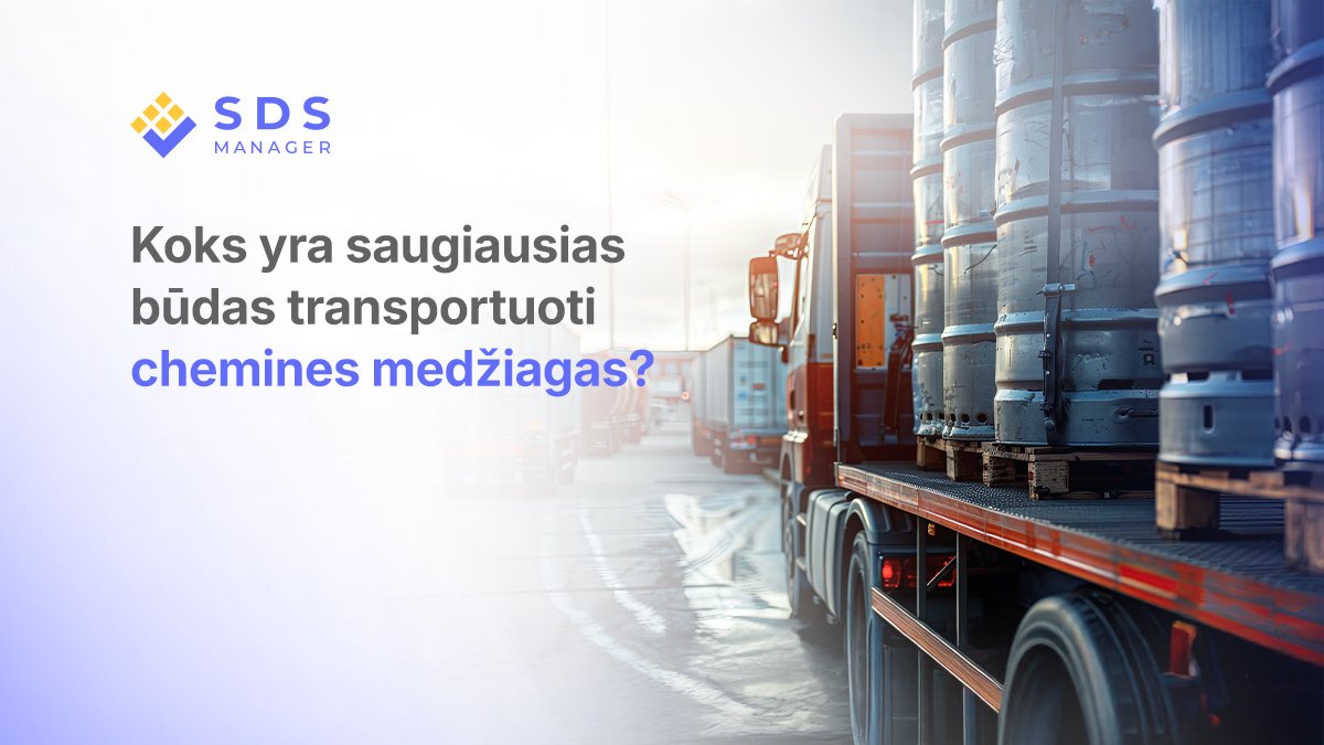 Koks yra saugiausias būdas transportuoti chemines medžiagas?