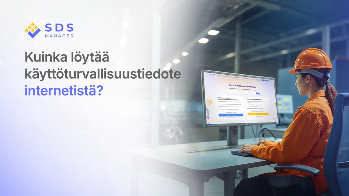 Kuinka löytää turvallisuustiedote (SDS) helposti internetistä