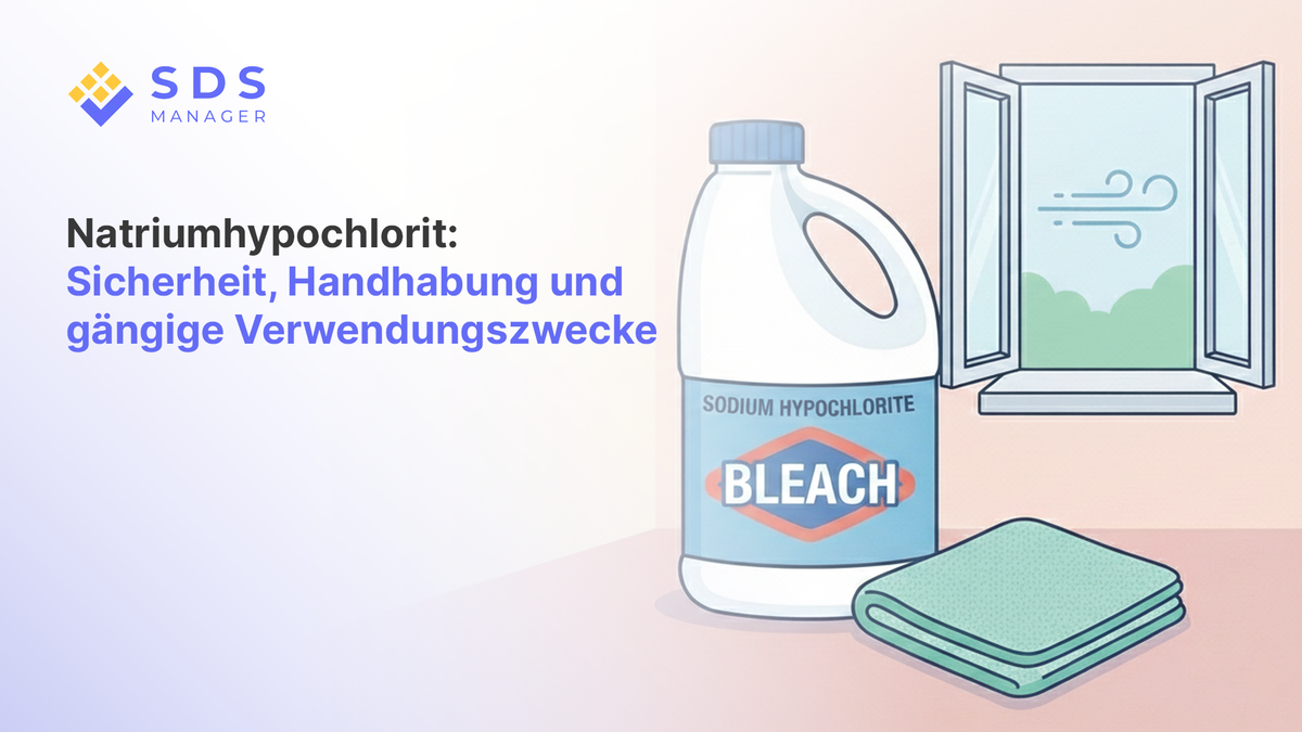 Natriumhypochlorit (Bleichmittel): Sicherheit, Handhabung und gängige Verwendungszwecke
