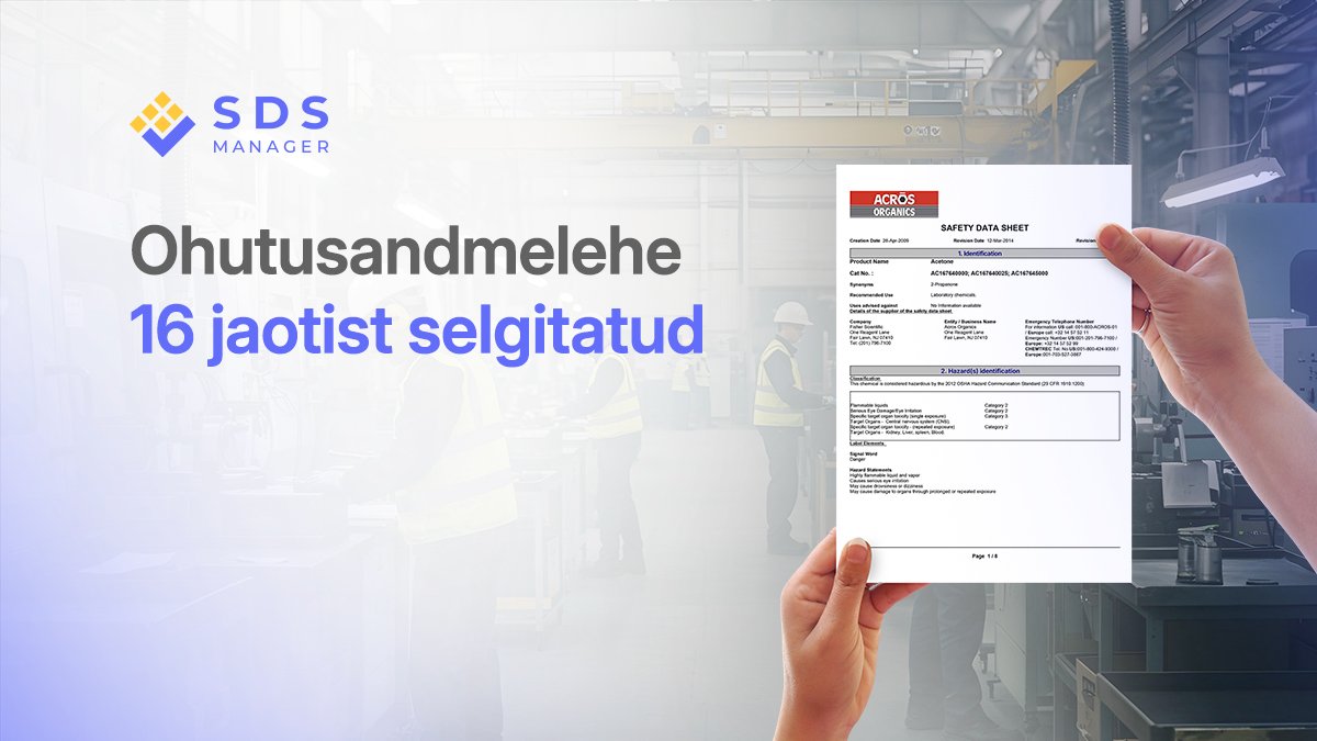 Miks SDS-i 16 jaotist on olulised