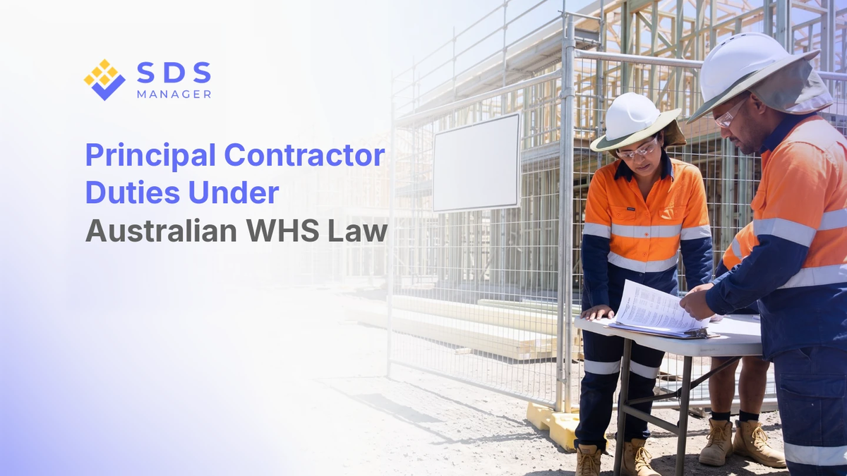Principal Contractor Duties Under Australian WHS Law Cover