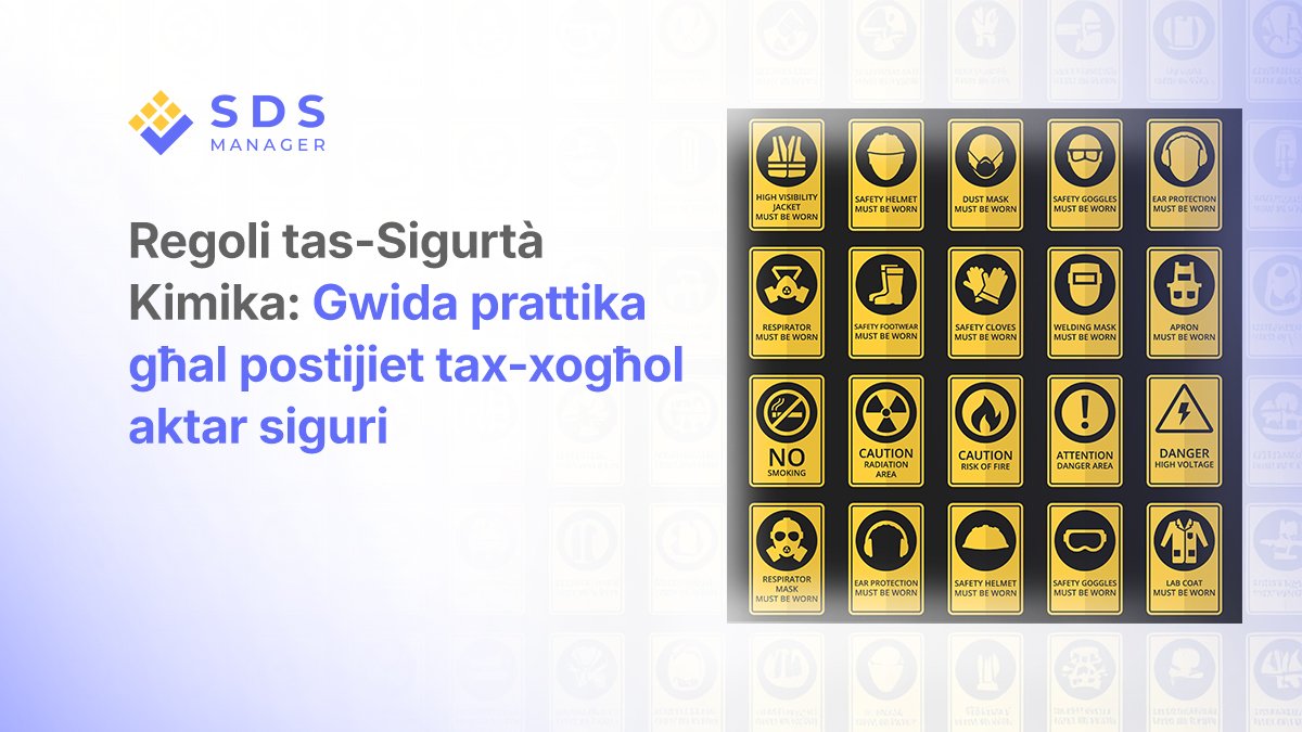 Regoli tas-Sigurtà Kimika: Gwida Prattika għal Postijiet tax-Xogħol Aktar Siguri