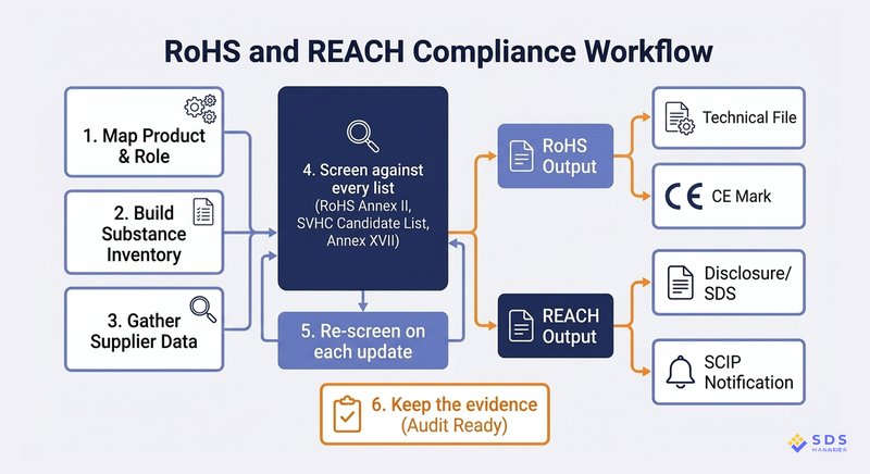 RoHS and REACH Compliance Workflow