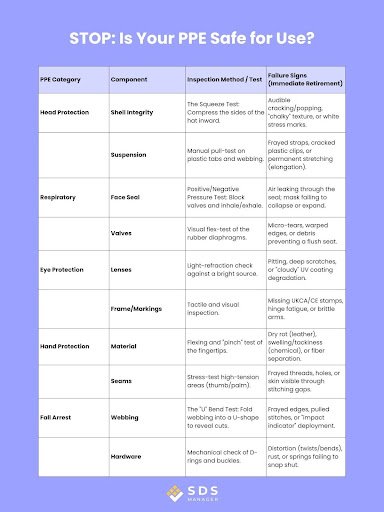 STOP - is your PPE safe for use