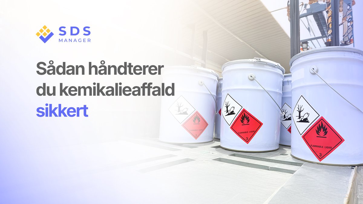 Sådan håndterer du kemikalieaffald sikkert