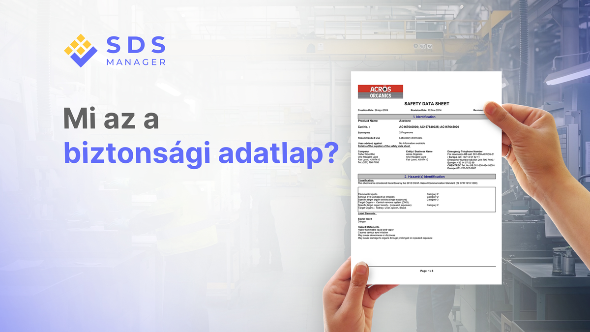 Mi az a biztonsági adatlap?