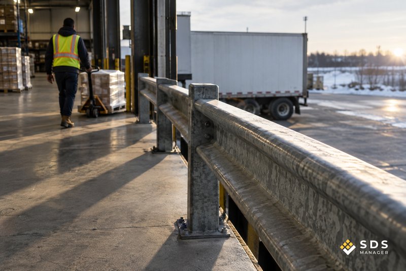 guardrail-on-the-loading-dock-edge