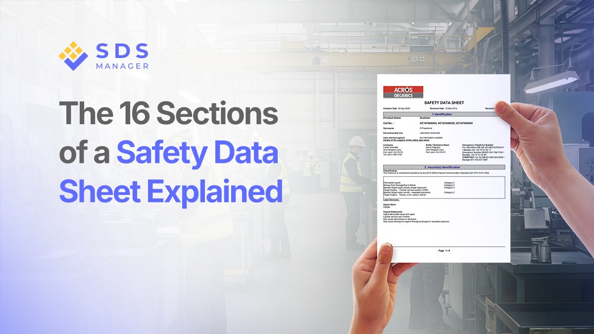 Why the 16 Sections of an SDS are Important